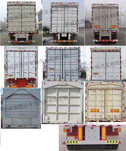 Yunteng  HJM9401XYK Wing opening box semi-trailer