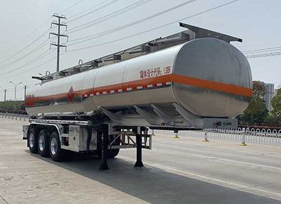 Chufei  CLQ9401GRYBA Aluminum alloy flammable liquid tank transport semi-trailer