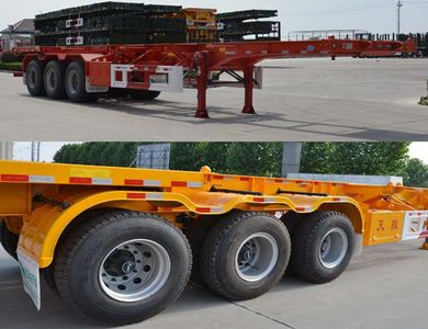 Tianjun Dejin brand automobiles TJV9400TWYF Transport semi-trailer of dangerous goods tank frame