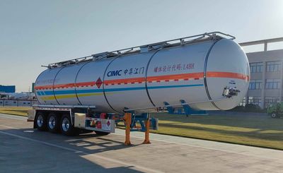 CIMC ZJV9400GRYJMB Flammable liquid tank transport semi-trailer