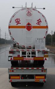 Kaile  AKL9406GRYA Aluminum alloy flammable liquid tank transport semi-trailer