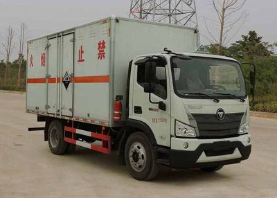 Huatong brand automobiles HCQ5124XFWBJ601 Corrosive goods box transport vehicle