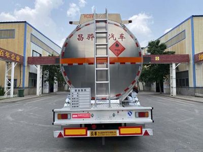 Changhua  HCH9400GRY50 Aluminum alloy flammable liquid tank transport semi-trailer