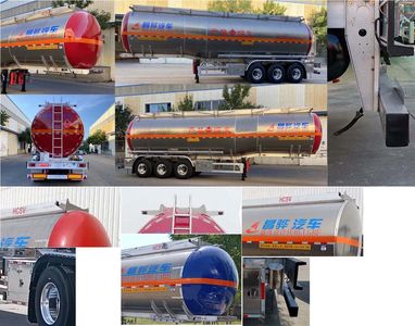 Changhua  HCH9400GRY50 Aluminum alloy flammable liquid tank transport semi-trailer