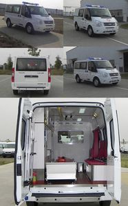 Jiangling Quanshun brand automobiles JX5049XJHMJ ambulance