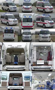 Jiangling Quanshun brand automobiles JX5049XJHMJ ambulance