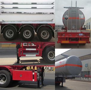 Jining Hongtai brand automobiles NHT9400GFW Tank transport semi-trailer for corrosive substances