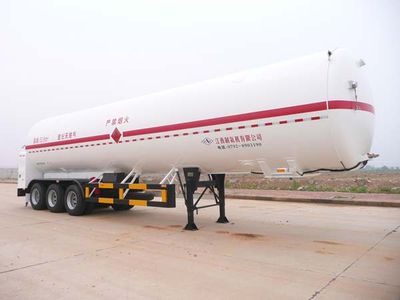 Wufeng  JXY9390GDY Low temperature liquid transport semi-trailer