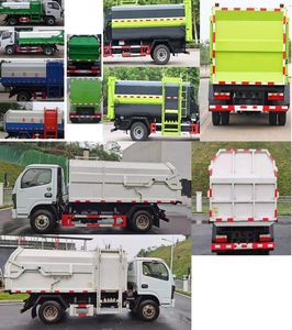 Huatong brand automobiles HCQ5078ZZZEQ6 Hydraulic Lifter Garbage truck 