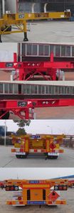 Tonghua  THT9352TWYA Transport semi-trailer of dangerous goods tank frame