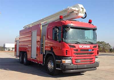 Zhonglian Automobile ZLJ5301JXFJP25 Lifting and spraying fire trucks