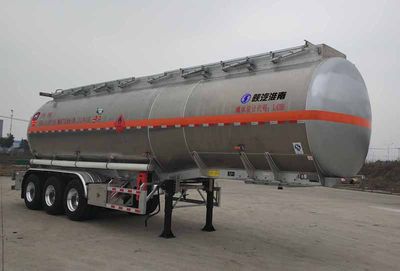 Shaanxi Automobile SHN9400GRYP445 Aluminum alloy flammable liquid tank transport semi-trailer