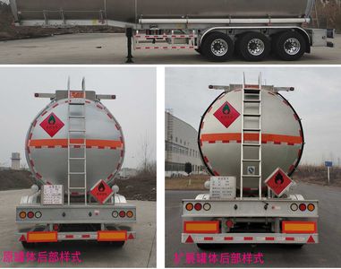 Shaanxi Automobile SHN9400GRYP445 Aluminum alloy flammable liquid tank transport semi-trailer