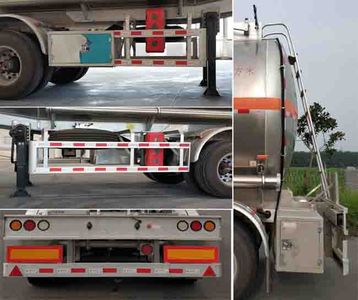 Shaanxi Automobile SHN9400GRYP445 Aluminum alloy flammable liquid tank transport semi-trailer