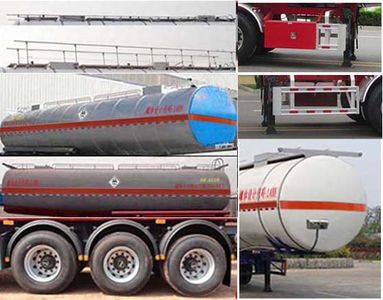 Zhengkang Hongtai brand automobiles HHT9402GDG Tank transport semi-trailer for toxic and infectious substances