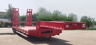 Zhongyuntong brand automobiles JZJ9406TDP Low flatbed semi-trailer