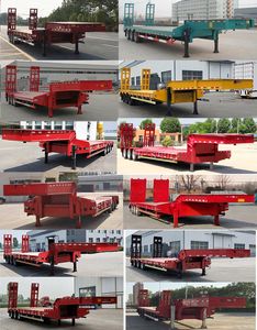 Zhongyuntong brand automobiles JZJ9406TDP Low flatbed semi-trailer