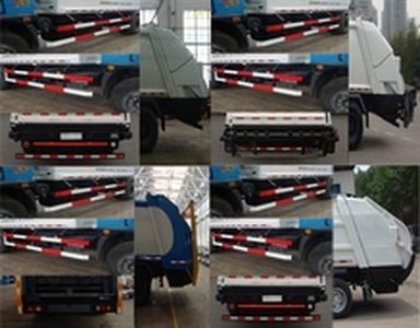 Shanhua  JHA5160ZYS Rear mounted compressed garbage truck