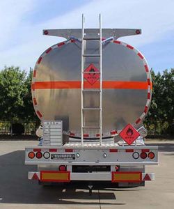 Jinbi  PJQ9405GYYL Aluminum alloy oil transport semi-trailer