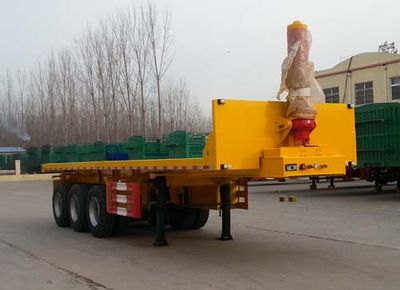 Huayue Xing brand automobiles FNZ9403ZZXP Flat dump semi-trailer