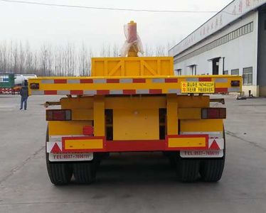 Huayue Xing brand automobiles FNZ9403ZZXP Flat dump semi-trailer