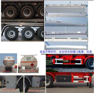 Shengrun  SKW9404GRYT Flammable liquid tank transport semi-trailer