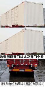 Zhongyu Guoyu brand automobiles ZGY9400XXYE Box transport semi-trailer