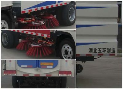 Huatong brand automobiles HCQ5073TSLHF Road sweeper