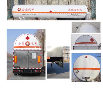 Jinxi  WPH9400GDY Low temperature liquid transport semi-trailer