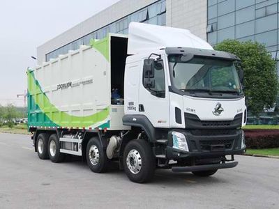 Zhonglian Automobile ZBH5312ZDJLZE6 Compressed docking garbage truck