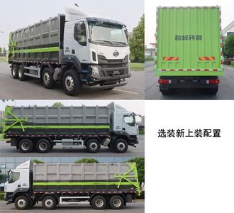 Zhonglian Automobile ZBH5312ZDJLZE6 Compressed docking garbage truck