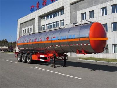 Huanghai  DD9408GRY Flammable liquid tank transport semi-trailer