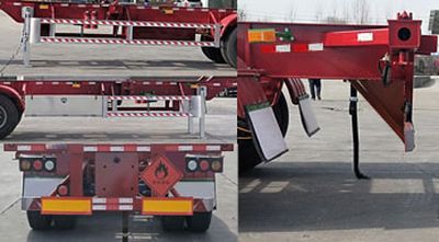 Xinyangda brand automobiles LXY9400TWYE40 Transport semi-trailer of dangerous goods tank frame