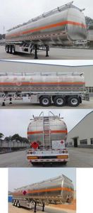 Shengtong brand automobile CSH9400GYY Aluminum alloy oil transport semi-trailer