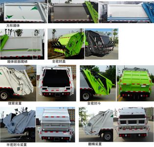 Chusheng  CSC5070ZYS5 Compressed garbage truck