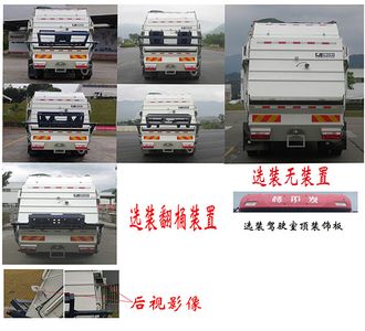 Fulongma  FLM5180ZYSJZ6K Compressed garbage truck