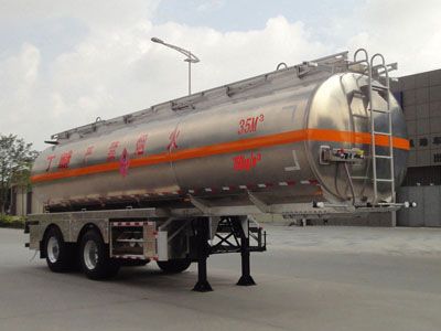 Yongqiang  YQ9310GRYT1 Aluminum alloy flammable liquid tank transport semi-trailer