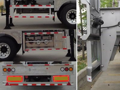 Yongqiang  YQ9310GRYT1 Aluminum alloy flammable liquid tank transport semi-trailer