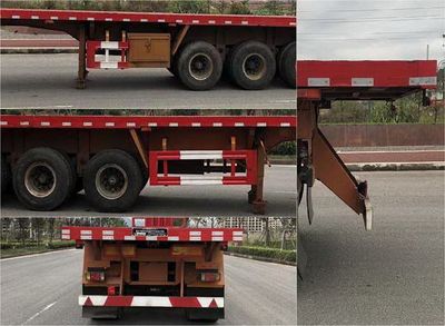 Nanming  LSY9402ZZXP Flat dump semi-trailer