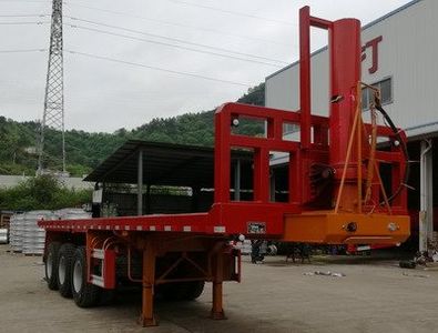 Nanming  LSY9402ZZXP Flat dump semi-trailer