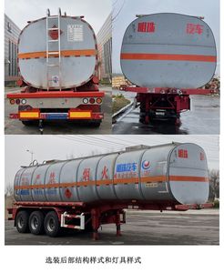 Hehai Mingzhu  MZC9400GRYT Flammable liquid tank transport semi-trailer