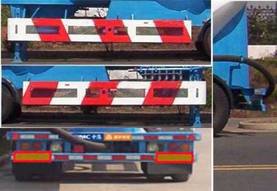 Lingyu  CLY9330GFL Powder material transportation semi-trailer