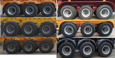 Liangtong brand automobile LTT9401GFL Medium density powder material transportation semi-trailer