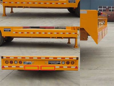 Huilian Automobile HLC9341TDP Low flatbed semi-trailer