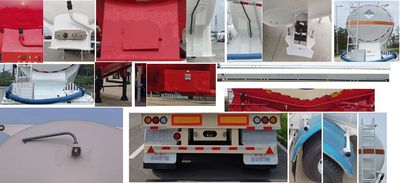 Tonghua  THT9400GZWC40 Tank transport semi-trailer for miscellaneous hazardous materials