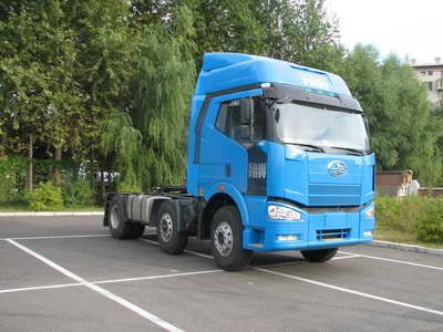 Jiefang Automobile CA4250P66K24T3HE Flat head diesel semi-trailer tractor