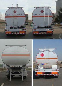 Lingyu  CLY9404GRYF Flammable liquid tank transport semi-trailer