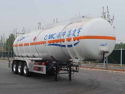 Lingyu  CLY9405GRY42 Flammable liquid tank transport semi-trailer