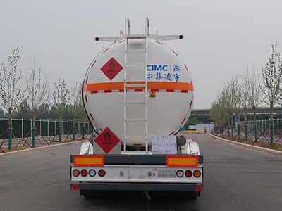 Lingyu  CLY9405GRY42 Flammable liquid tank transport semi-trailer