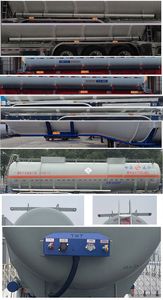 Tonghua  THT9404GDGDY25A Tank transport semi-trailer for toxic and infectious substances